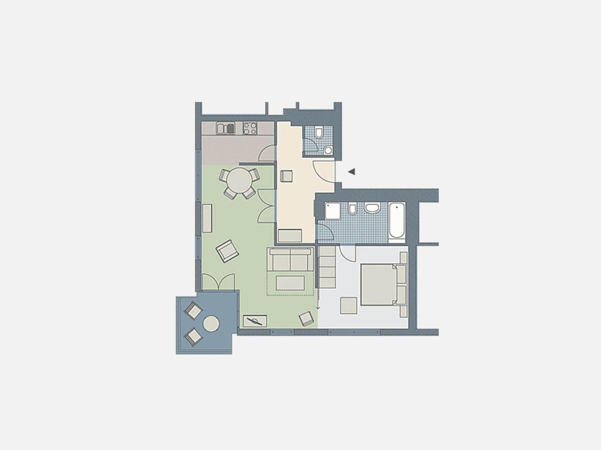 Kaiservillen Heringsdorf - Ferienwohnung Mit 1 Schlafzimmer Und Balkon D232 Eksteriør bilde